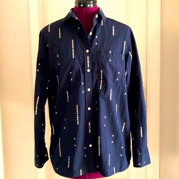 PENDLETON Womens Black Arrow Pattern Shirt Sz S Small SAMPLE one of a kind - Picture 1 of 6